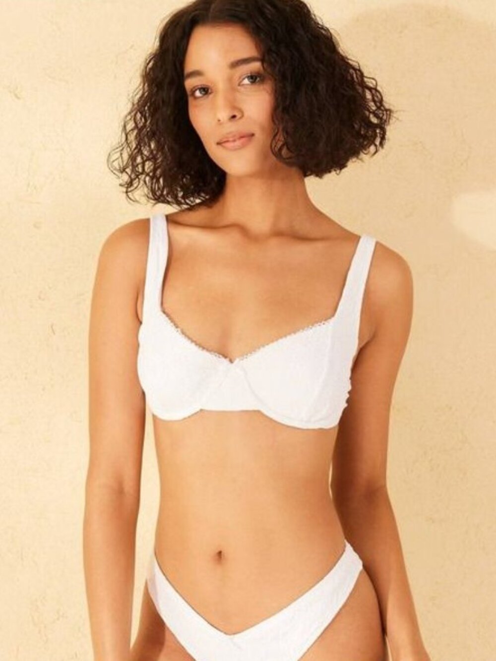 NEW Wild Fable Eyelet Underwire Bikini Top - White - Size XS